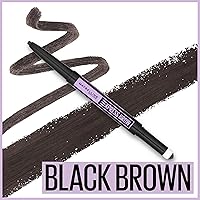 Vista 2 de Maybelline Express Brow 2 en 1 Lápiz y Polvo para Cejas, Maquillaje, Negro Marrón, 1 Unidad