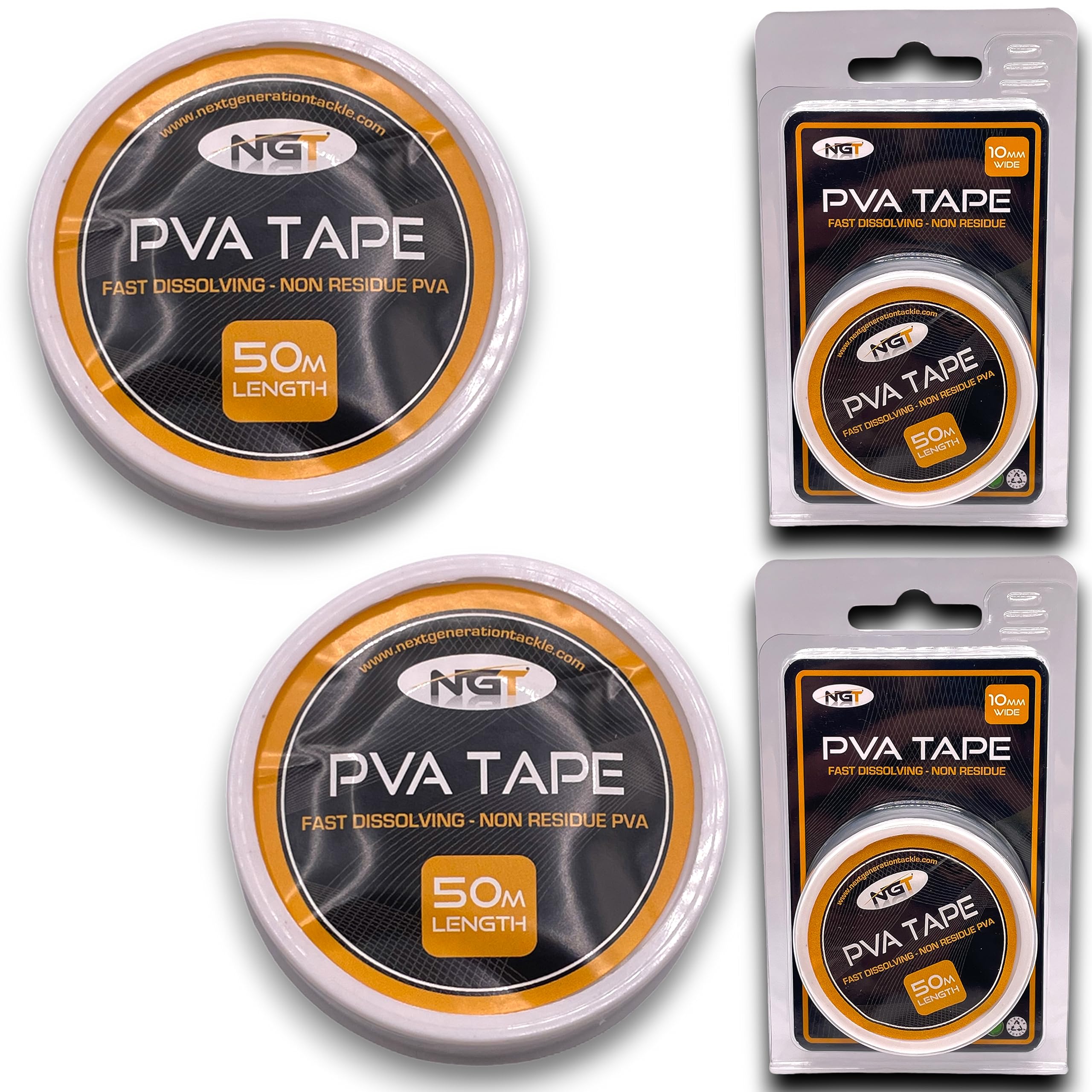 NGT PVA TAPE 100M Quick Dissolving Carp Fishing spool of PVA String Non Residue