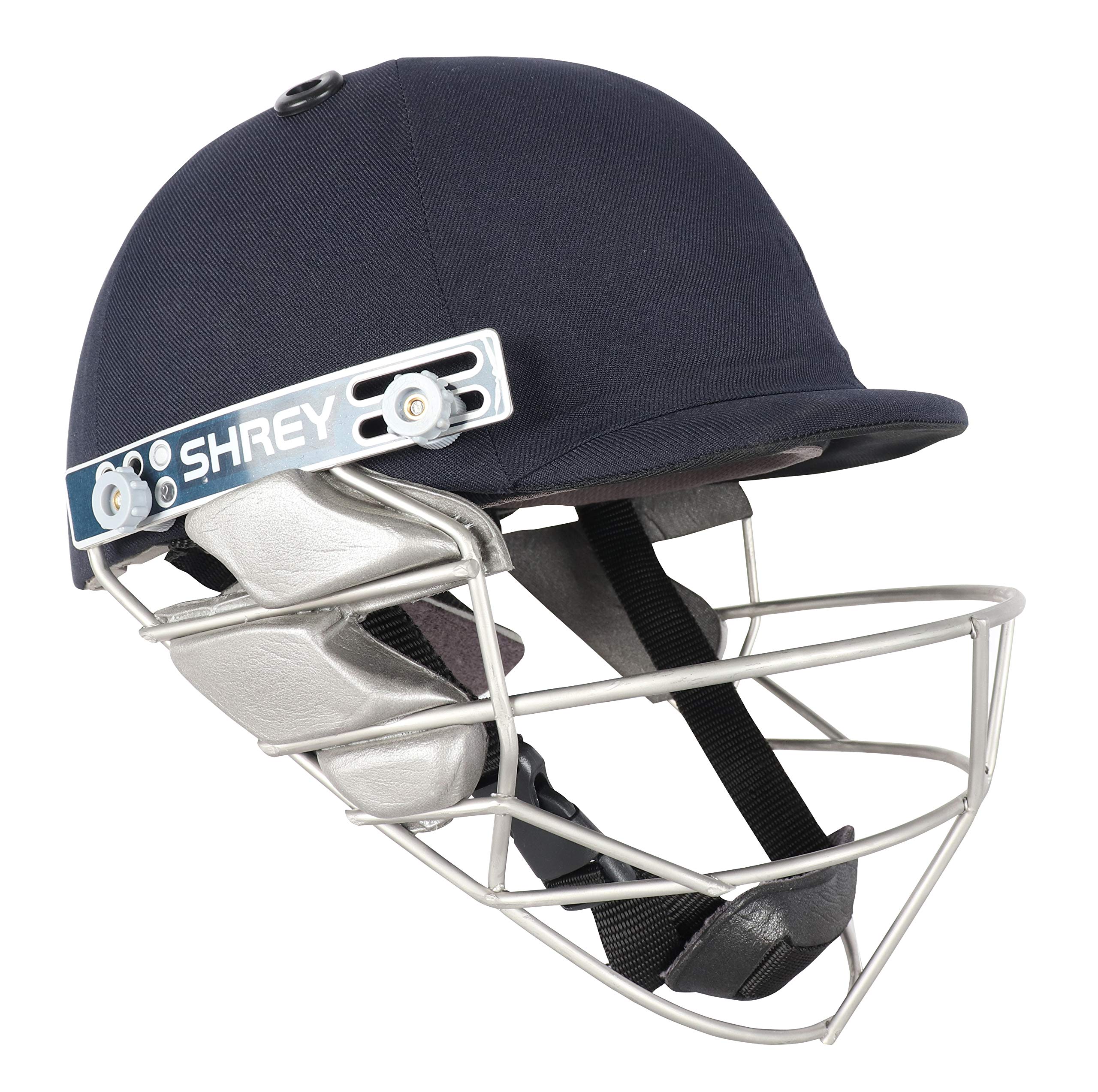 Shrey Pro Guard Wicket Keeping Stainless Steel Navy Large Cricket Helmet (B07YP86LHS) Amazon Price History, Amazon Price Tracker