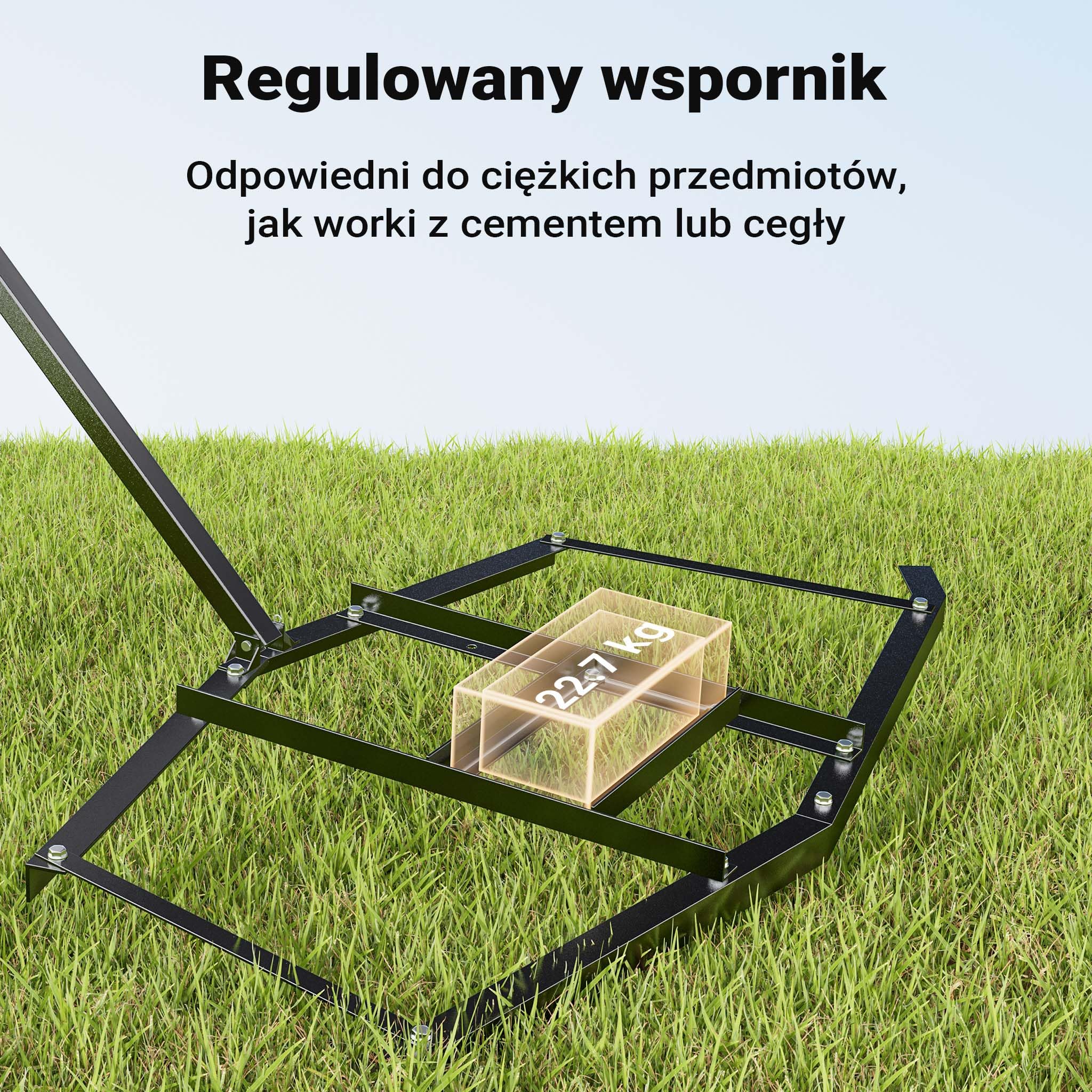 Wiltec Brona 172 x 90 cm do kosiarek i ATV, brona łąkowa ciągniona 66" do uprawy i wyrównywania gleby
