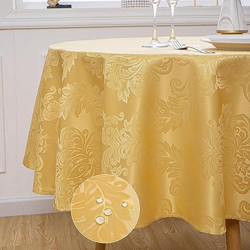 Miniatura 4 de HOMEJOY Mantel rectangular redondo, resistente a las manchas, impermeable, lavable, de poliéster, rectangular, rectangular, mantel de tela para