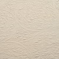 Vista 7 de Lush Decor Medallion Scallop - Juego de colcha de 5 piezas, tamaño Queen, neutro