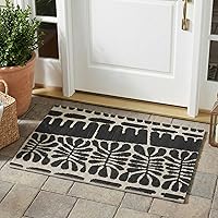 Vista 49 de Fab Habitat - Alfombra de exterior azteca, impermeable, resistente a la decoloración, sin arrugas, plástico reciclado de primera calidad, a rayas