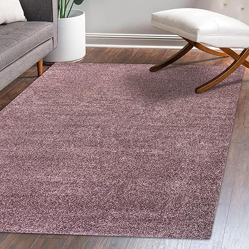 Miniatura 7 de Eyely UES100R-3 - Alfombra de interior de pelo bajo supersuave Haze casual, contemporánea, sólida tradicional, dormitorio, cocina, sala de estar,