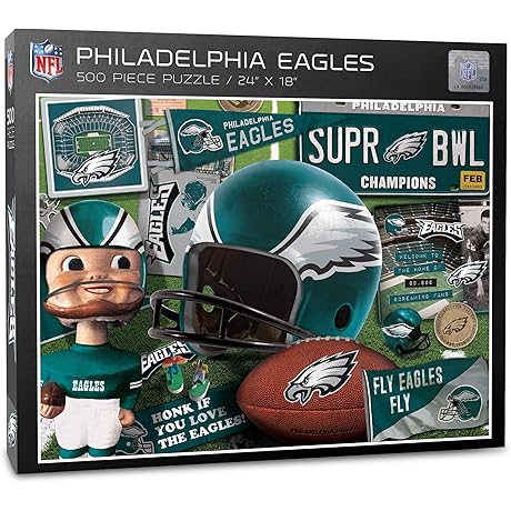 YouTheFan NFL Philadelphia Eagles Retro Series Jigsaw Puzzle