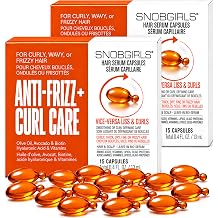 SNOB GIRLS Anti-Frizz Curl Serum for Curly & Wavy Hair, 30 Single Doses