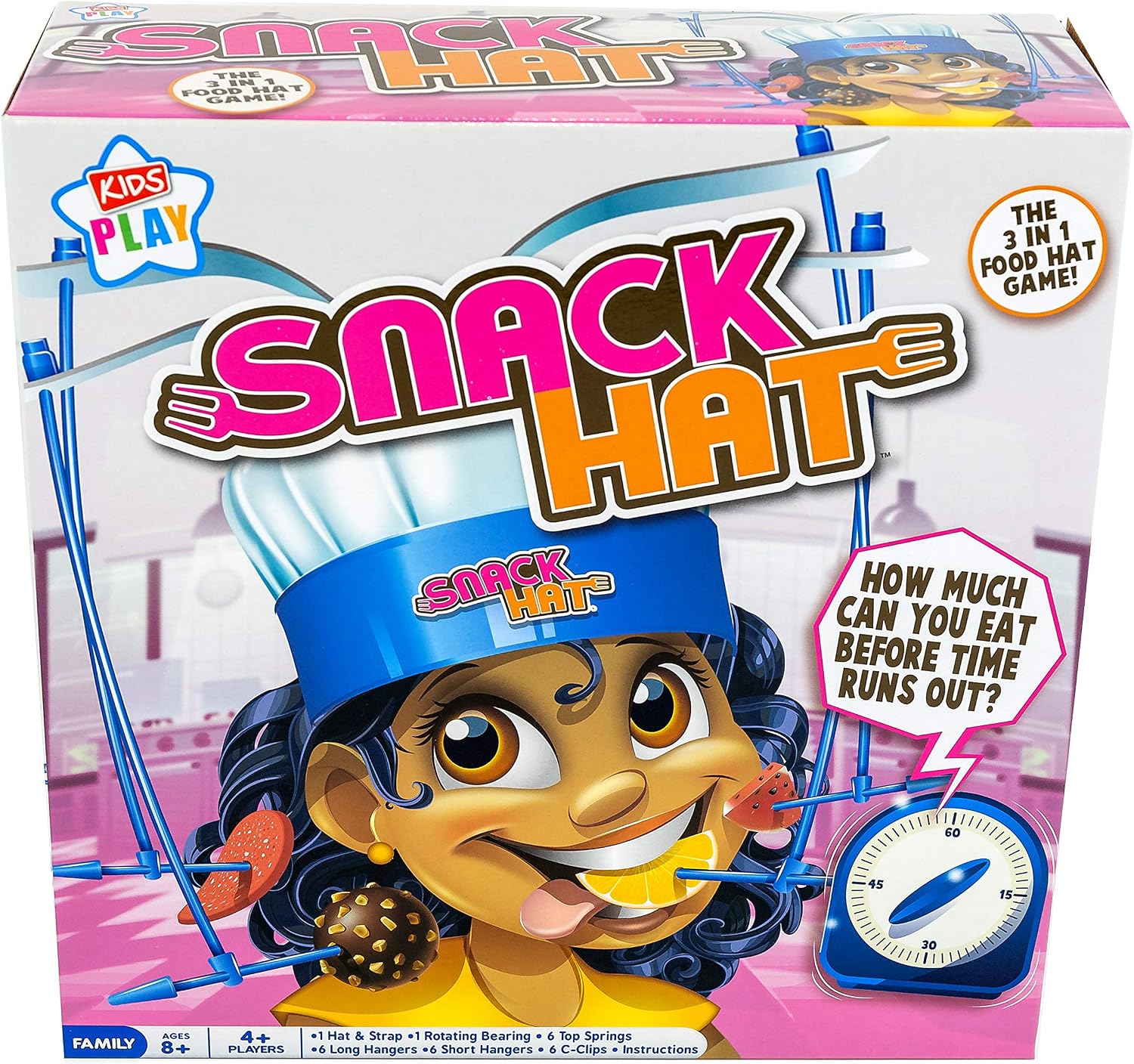 Kids Play – Activity Snack Hat Game – Easy Family Board Games Idea for Kids  – 1 Game Board – Card Game Alternative – 4 or More Players – Fun Games for  Everyone – 8+ Years – TopToy