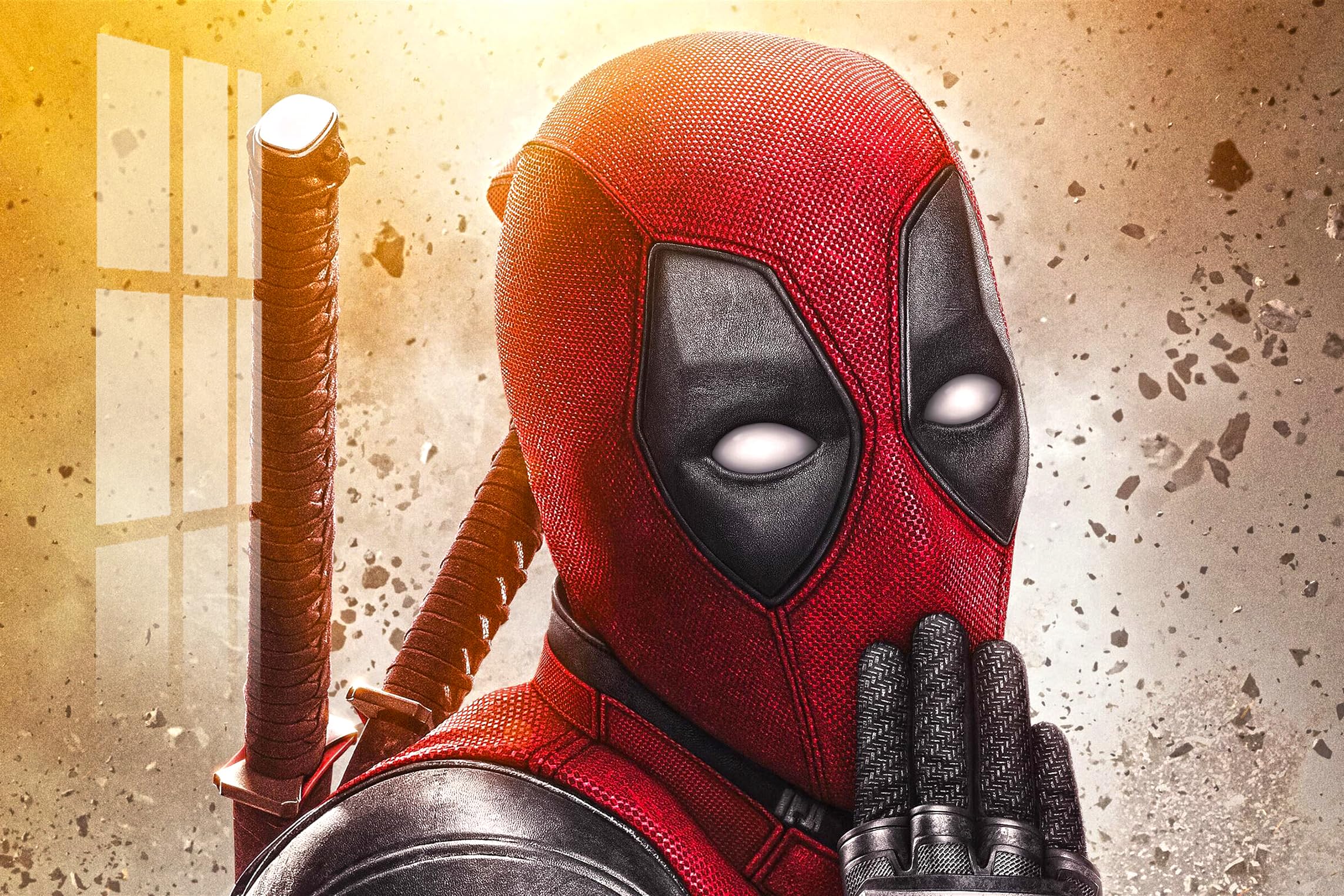 PREMIUM DEADPOOL FRAME WITH HIGH GLOSSY EFFECT 12x18 inch, Wall Mounted Gift for Women Men Birthday Special Moment Home and Gaming room Decor Frameless Photo Print