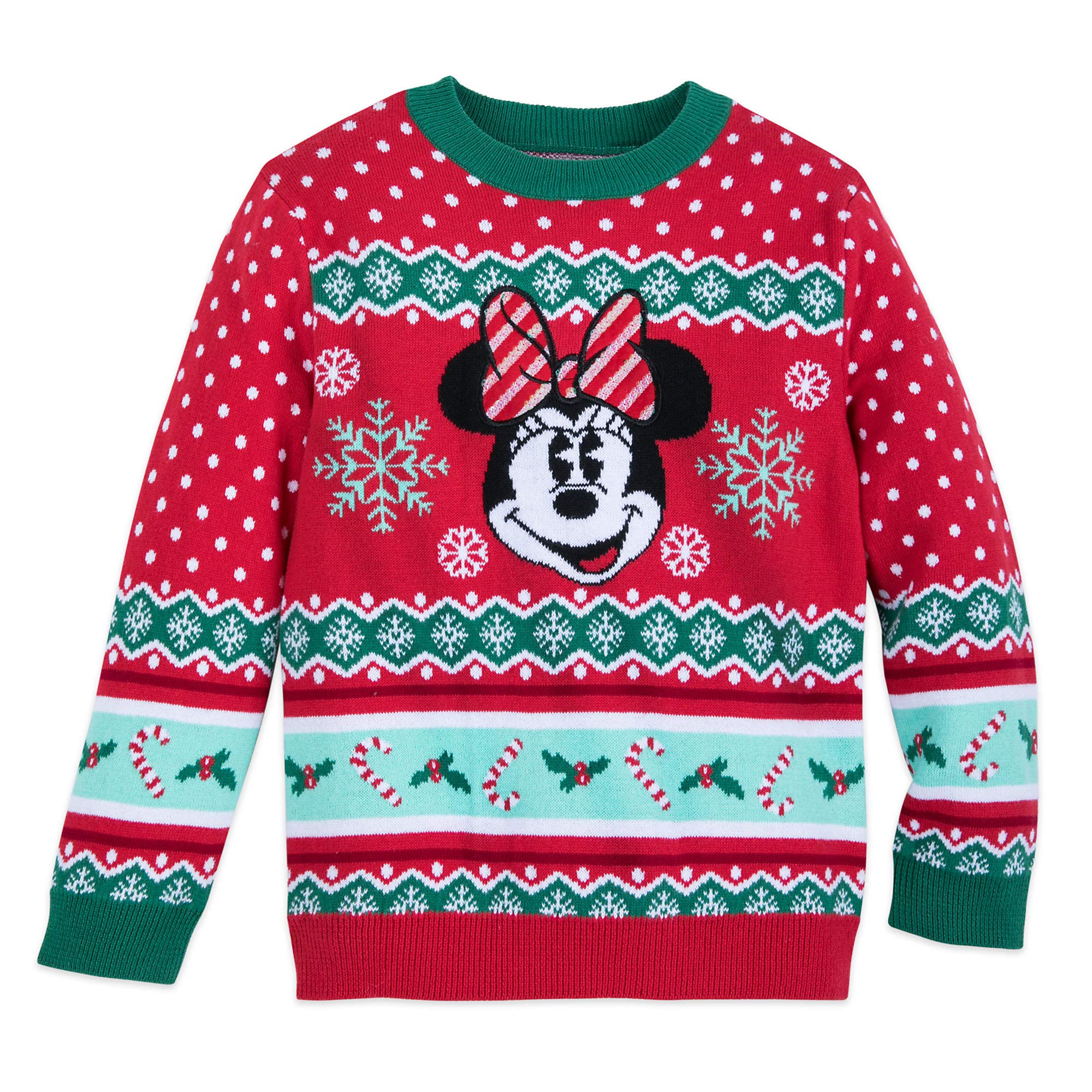 Disney Minnie Mouse Family Holiday Sweater For Girls Multi