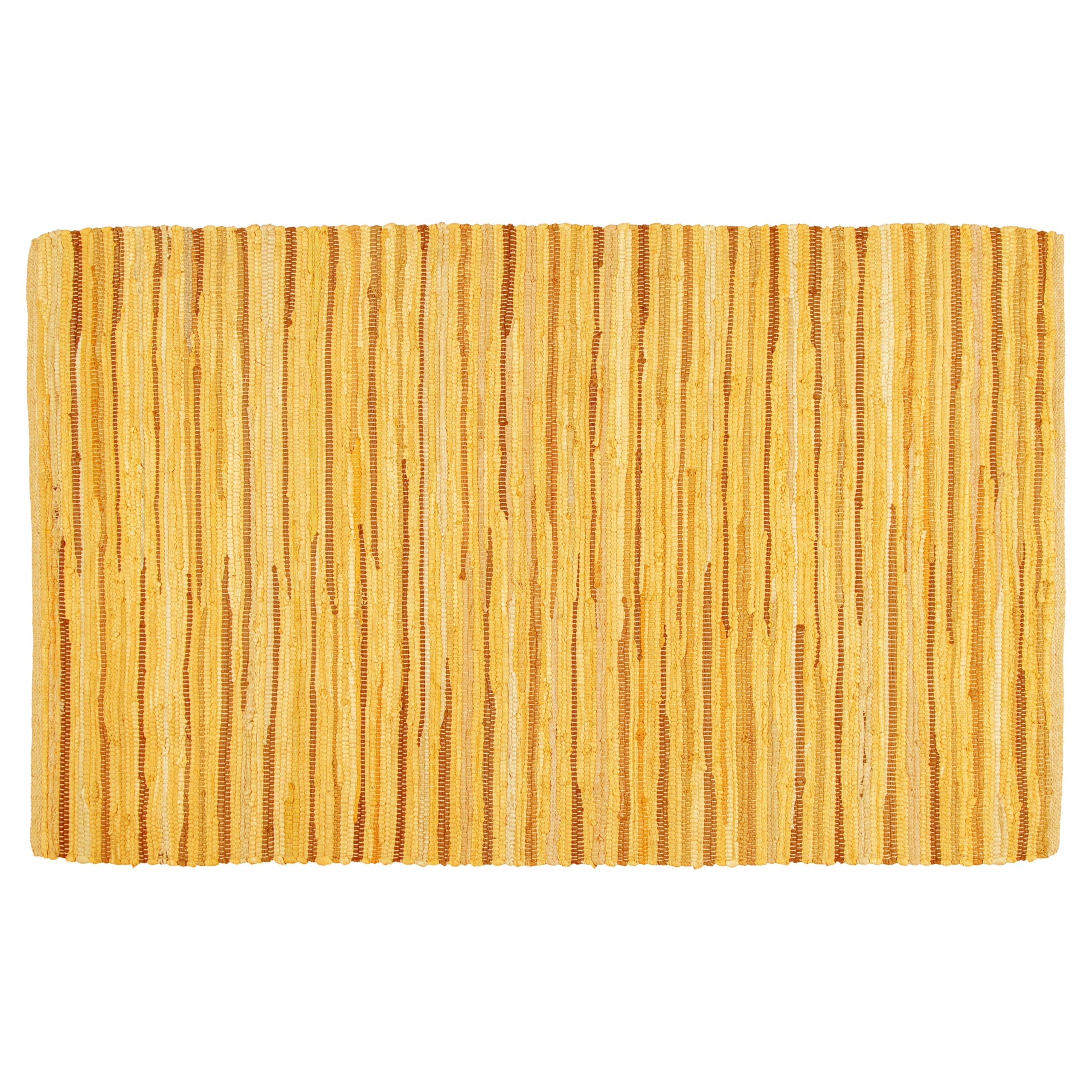 Ramanta Home Tapis Chindi en coton tissé à la main 0,9 x 1,5 m – Moutarde