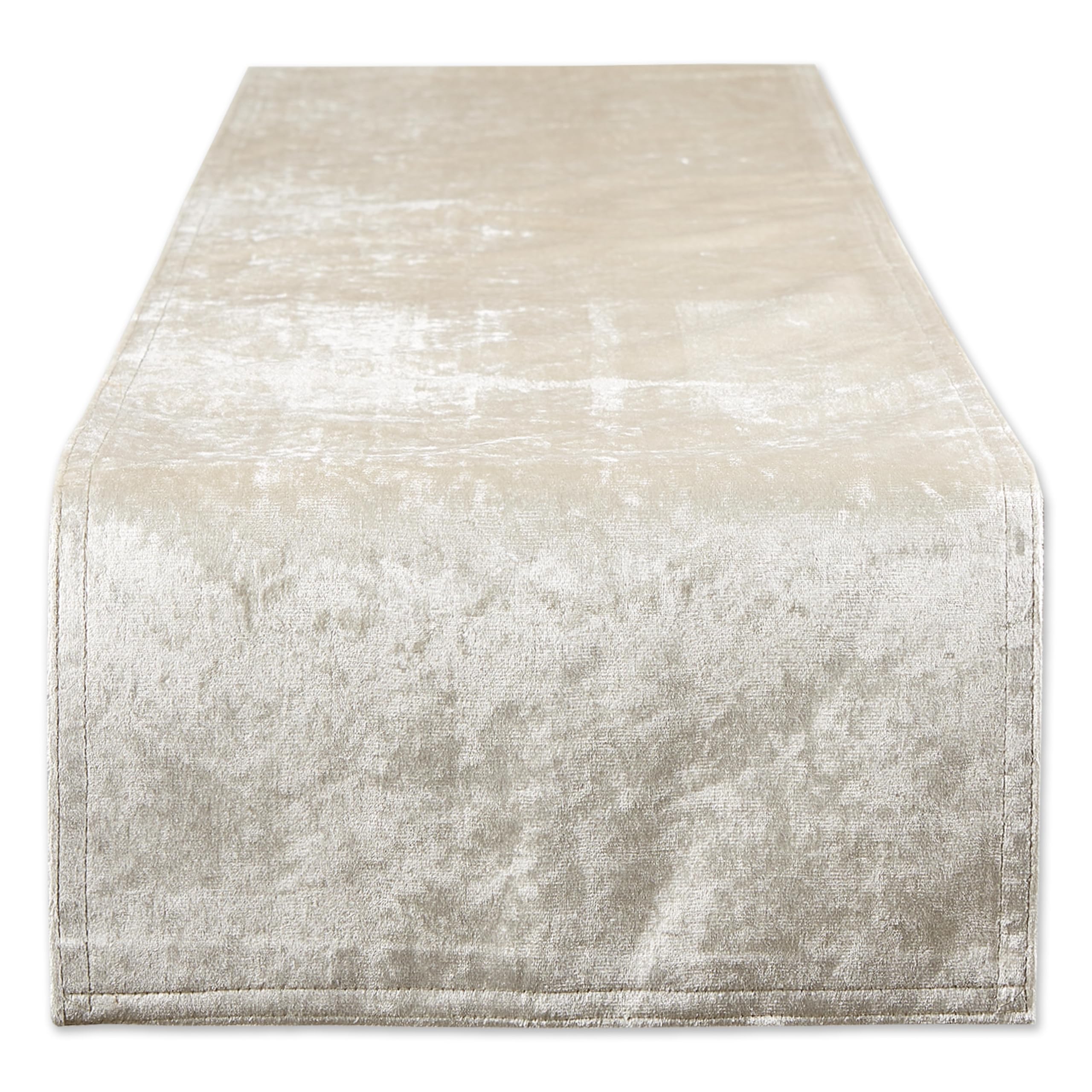 DII Velvet Collection Tabletop, Table Runner, 14x108, Red