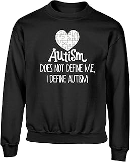 Hippowarehouse Autism Does not Define me, I Define Autism Kids Children's Unisex Jumper Sweatshirt Pullover