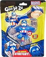 Vista 2 de Heroes of Goo Jit Zu - Paquete de héroes con licencia de Marvel, Capitán América, multicolor (41057)