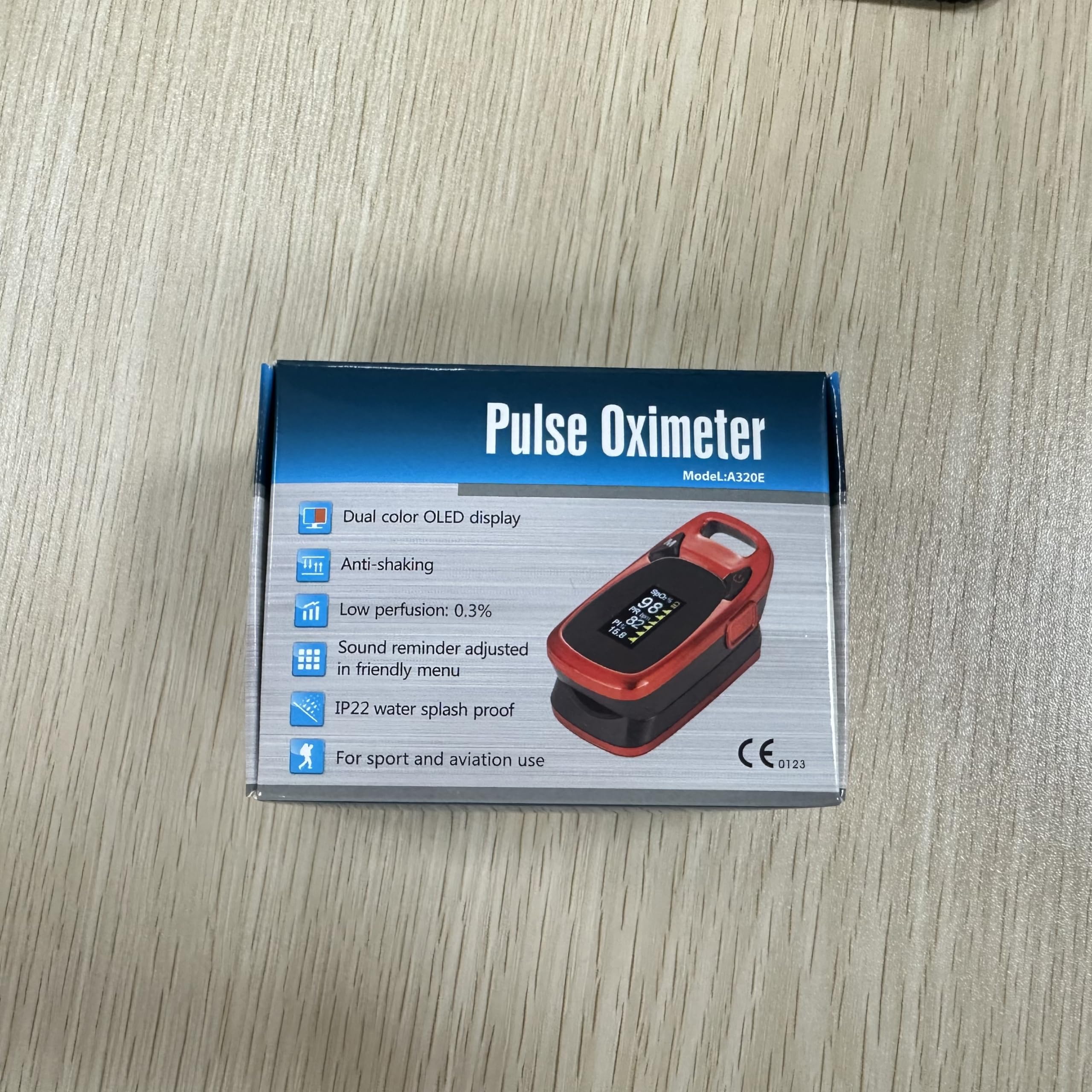 Amemo Pulse Oxi Fingertip, Blood Oxygen Saturation Monitor, Heart Rate and Fast Spo2 Reading Oxygen Meter, Portable Oximeter with Large OLED Display Lanyard and Batteries…