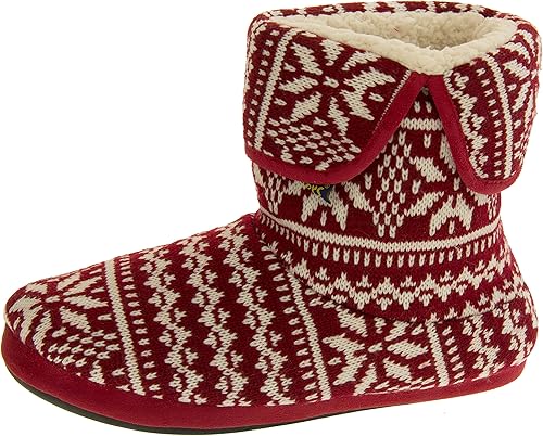 red slipper boots uk