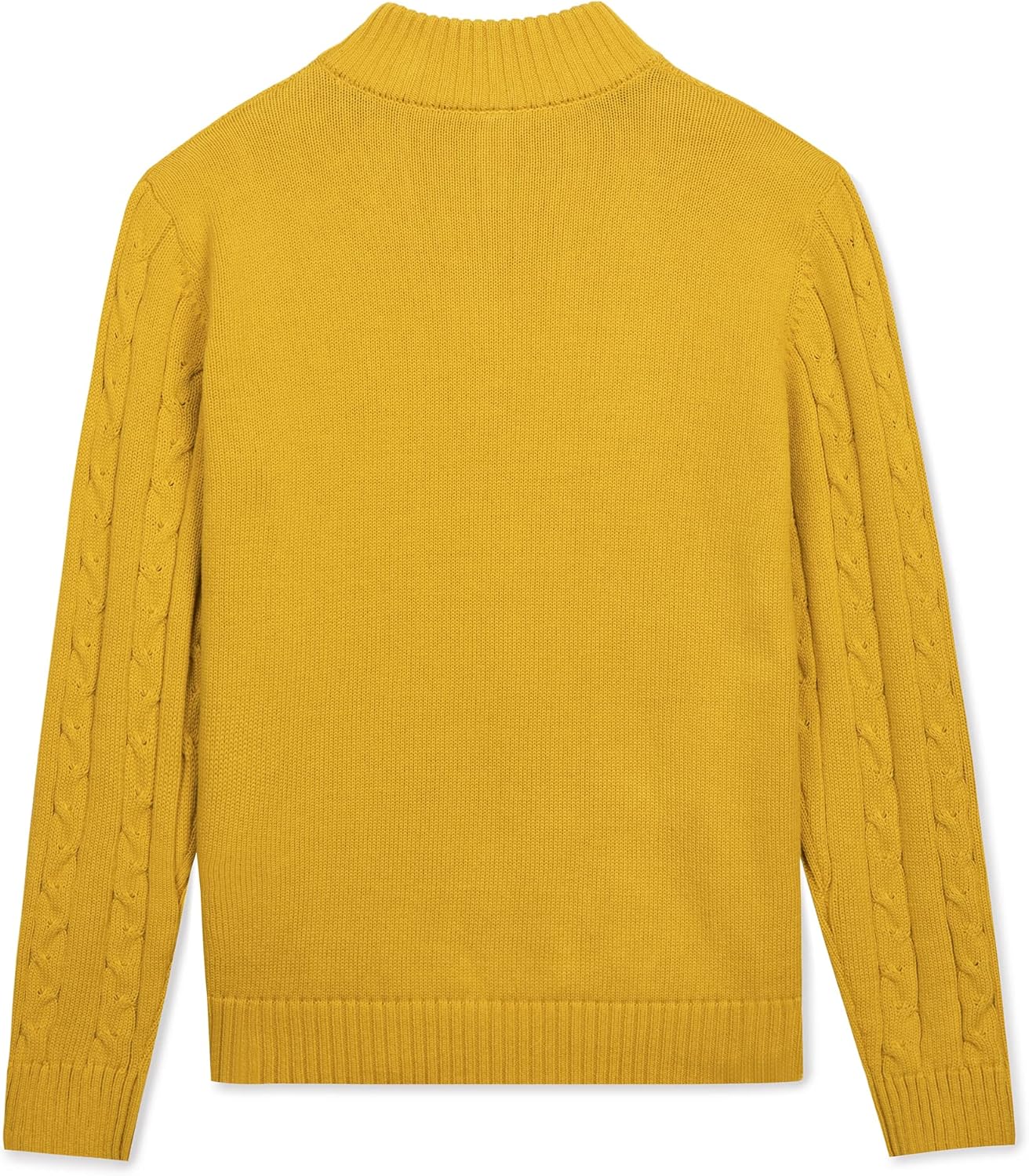 Kid Nation Boys Sweater 100% Cotton Quarter Zip Sweater Kids Cable Knit Casual Pullover (Previously Amazon Essentials) - Image 2