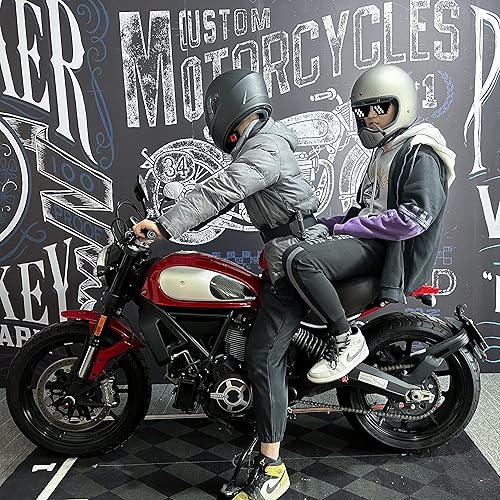 Miniatura 5 de Mango de pasajero de motocicleta, mango de cinturón de seguridad de 44.3 pulgadas, forma más segura de viajar con el pasajero para motocicleta,