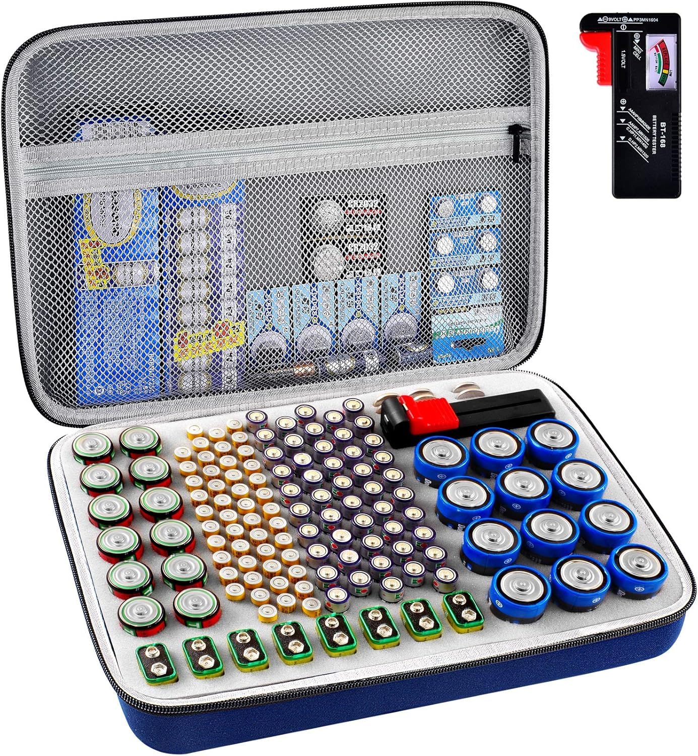 Boîte rangement piles avec testeur pour ne plus stocker de batteries vides - 8