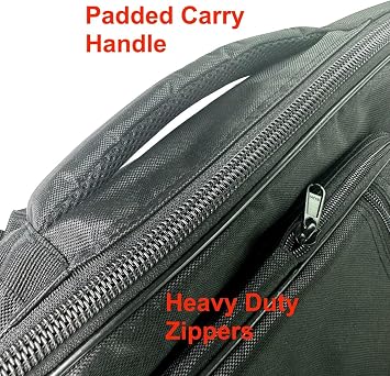 Zenison Padded Gig Bag for Flying V Electric Guitars Backpack Straps 45 Black