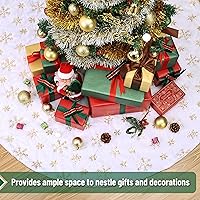 Vista 147 de Mr. Pen Christmas Tree Skirt - 48 inches, Faux Fur, White