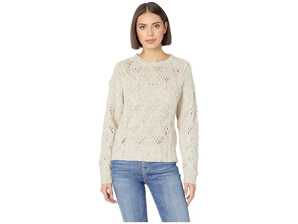 

Lucky Brand Donegal Pullover Sweater (Natural Multi) Women's Sweater