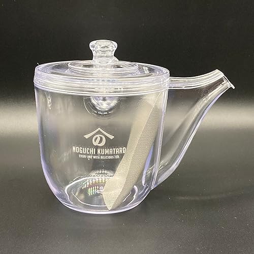 Miniatura 3 de Kyusu transparente irrompible con logotipo de Noguchi Kumataro Tea Garden 176fl oz 175 fl oz tipo de gran capacidad tetera japonesa con filtro de