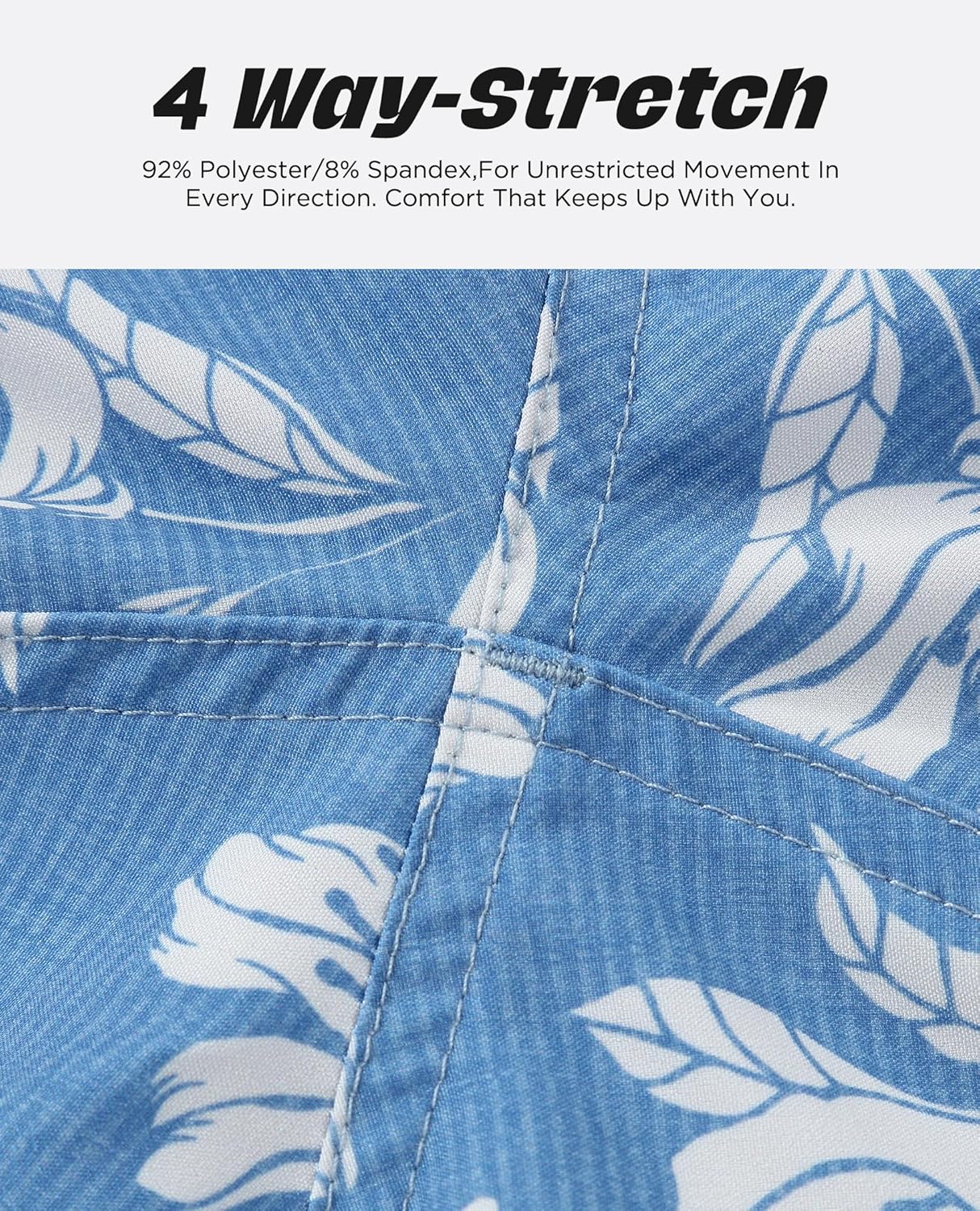 Mens Swim Trunks 5 Inch with Compression Liner Vintage Bathing Suit Swimming Board Shorts Swimwear