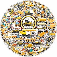 Vista 1 de BulbaCraft 100 Piezas de Adhesivos de Construcción - Suministros para Fiesta de Cumpleaños de Construcción, Regalos para Mujeres y Hombres