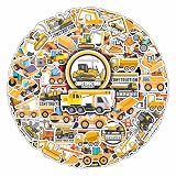 BulbaCraft 100 Pcs Construction Stickers - Construction Birthday Party Supplies, Gifts for Women & Men