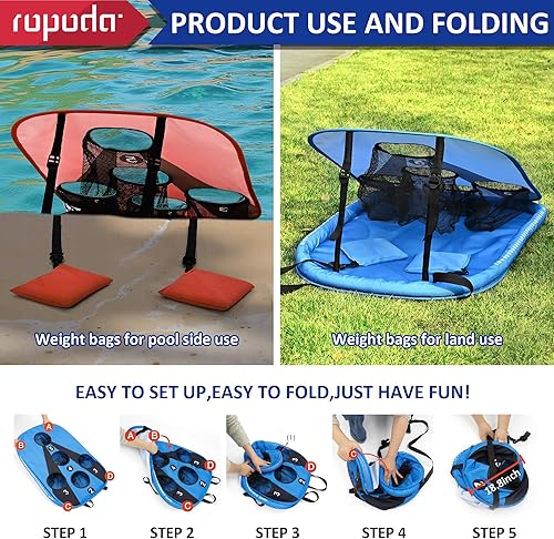 Miniatura 4 de ropoda Juego de tablero de Cornhole para piscina, 3 x 2 pies, juegos de cornhole para adultos, juego de Cornhole flotante, juegos de piscina para