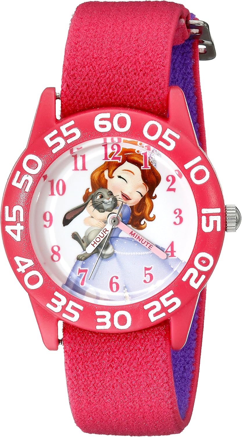 Disney Kids' W001959 Sofia Analog Display Analog Quartz Pink Watch
