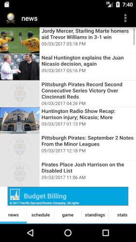 Pittsburgh Baseball Pirates Edition – vue 2