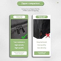Vista 6 de Bolsa de transporte para altavoces con esponja gruesa para gabinetes de altavoces compactos de 8 pulgadas; resistente se adapta a QSC K8, Yamaha