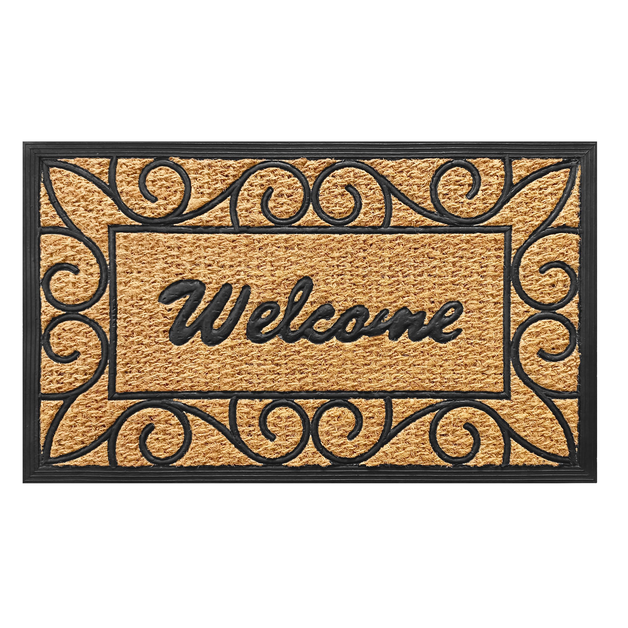 Tapis Coco Achim Remi 45,7x76,2 cm pour l'entrée de la maison