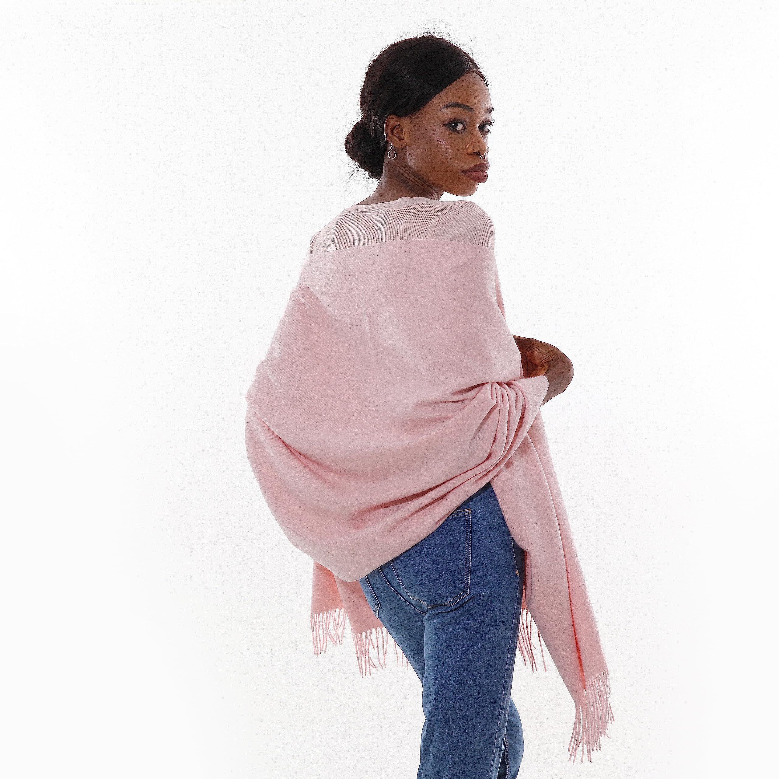 Sciarpa Pashmina Donna Invernale Scialle Sciarpe Elegante Cerimonia Grande Stole Foulard Scialle da Abito Sera