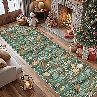 Vista 94 de Alfombra lavable para pasillo, de cocina, para entrada, alfombra suave vintage, antideslizante para interiores, para baño, sala de estar y Ladrillo