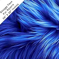 Vista 121 de FabricLA Cuadrado de piel sintética lanuda – 30 x 30 pulgadas precortado – Utiliza tela de piel sintética para bricolaje, decoración de piel