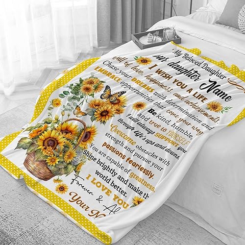 Vista 161 de Regalo personalizado para niños/niños, mantas de zorro personalizadas para sofá, cama, dormitorio, sala de estar, manta ligera