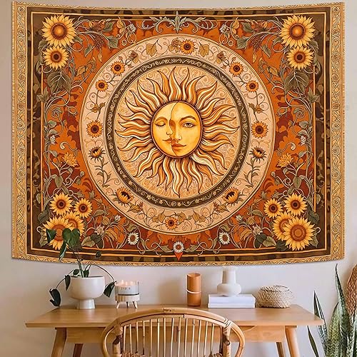 Miniatura 19 de Accnicc Tapiz de montaña, bosque natural, árbol, tapices para dormitorio, estético, noche estrellada, luna, estrellas, tapices para colgar