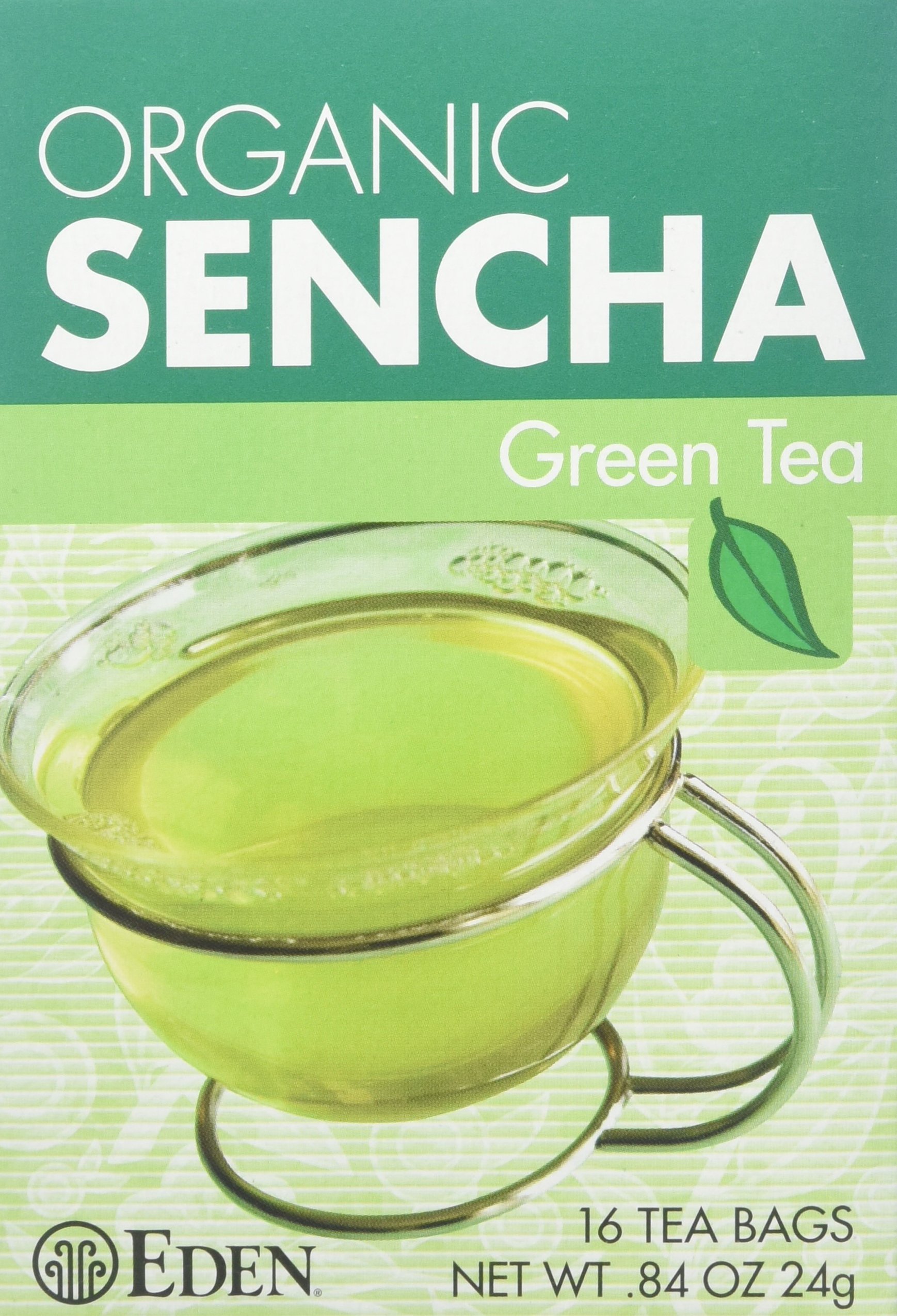 Eden Sencha Green Tea, 16 Count (Pack of 12)