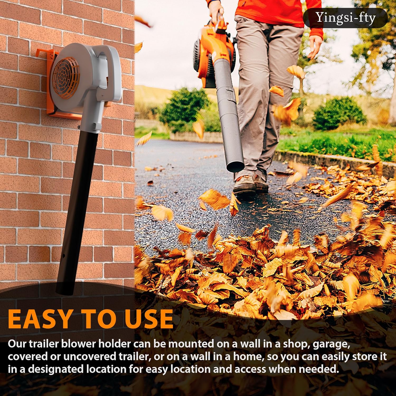 Blower Rack for Stihl BG-50,BG-56,BG-66,BG-86, Durable Blow Rack for Stihl,Space Saving Leaf Blower Rack,Convenient Use Blower Holder Rack