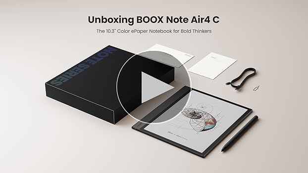 電子ペーパー ONYX BOOX Note Air4 C 純正カバー付グリーン BOOX Tablet Note Air4 C 10,3 Cala Kolor ePaper Notepad 64 GB