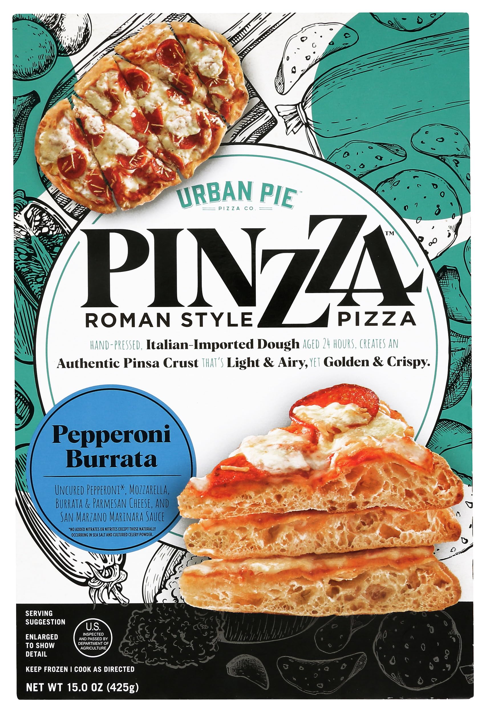 Urban Pie Pepperoni Burrata Pinzza, 15 oz | Grocery Pickup