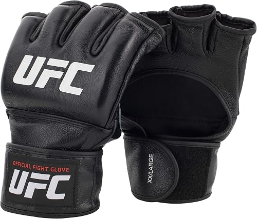 UFC Official Fight Gloves - Women's Strawweight MMA Gloves, Black (UFCOPFGSTRAW)