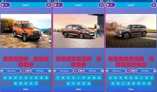Jogo de quebra-cabeça de carro. Adivinhe jogos de palavras grátis para acender fogo para adultos.