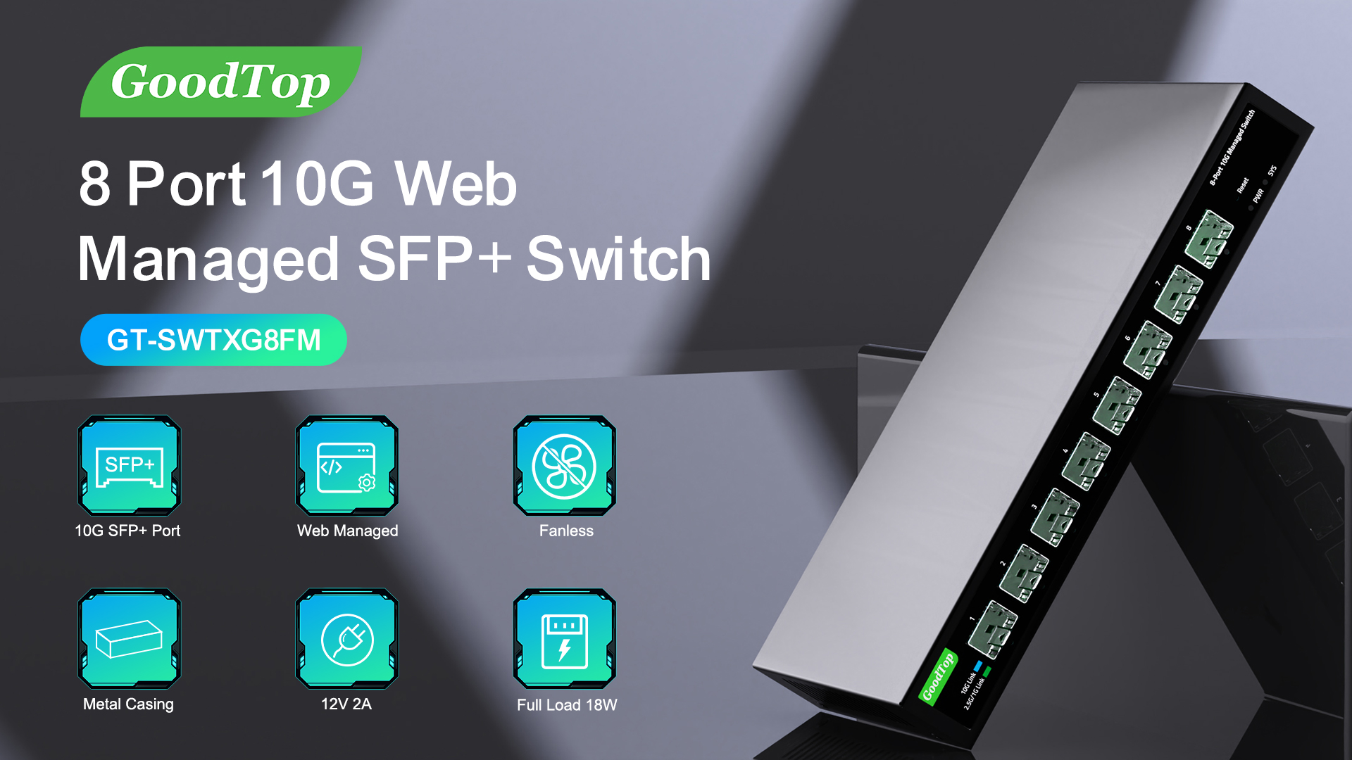 Amazon.com: GoodTop 8 Port 10Gb Smart Web Managed SFP+