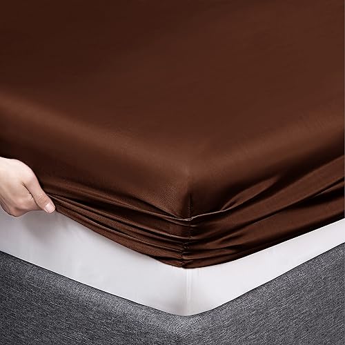 Miniatura 6 de Vonty Juego de sábanas de satén suaves y sedosas tamaño Queen, 1 sábana bajera de bolsillo profundo + 1 sábana encimera + 2 fundas de almohada