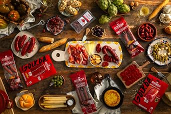 Goikoa Spicy Chorizo | All Natural | Dry-Cured | Authentic Navarre Spain | Perfect For Charcuterie | 7.4 oz (210 gr) (Pack of 2)