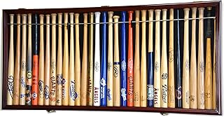 Mini 18" Baseball Mini Bat Display Case Cabinet Holder Rack w/98% UV Lockable