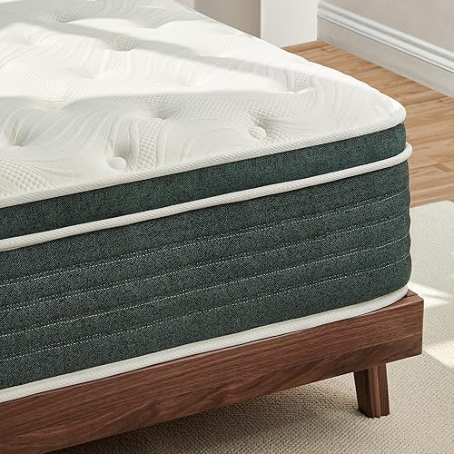 Hybrid Queen Mattress, 12 Inch Gel Memory Foam Mattress for Back Pain, Individually Pocketed Springs for Motion Transfer, Cooling Top Layer, No Fiberglass, Medium Firm, Forever Warranty, 80"x60"x12"